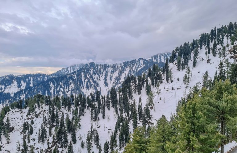 Snow-capped peaks Naran Valley Pakistan